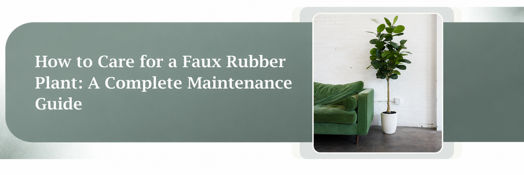 How to Care for a Faux Rubber Plant: A Complete Maintenance Guide