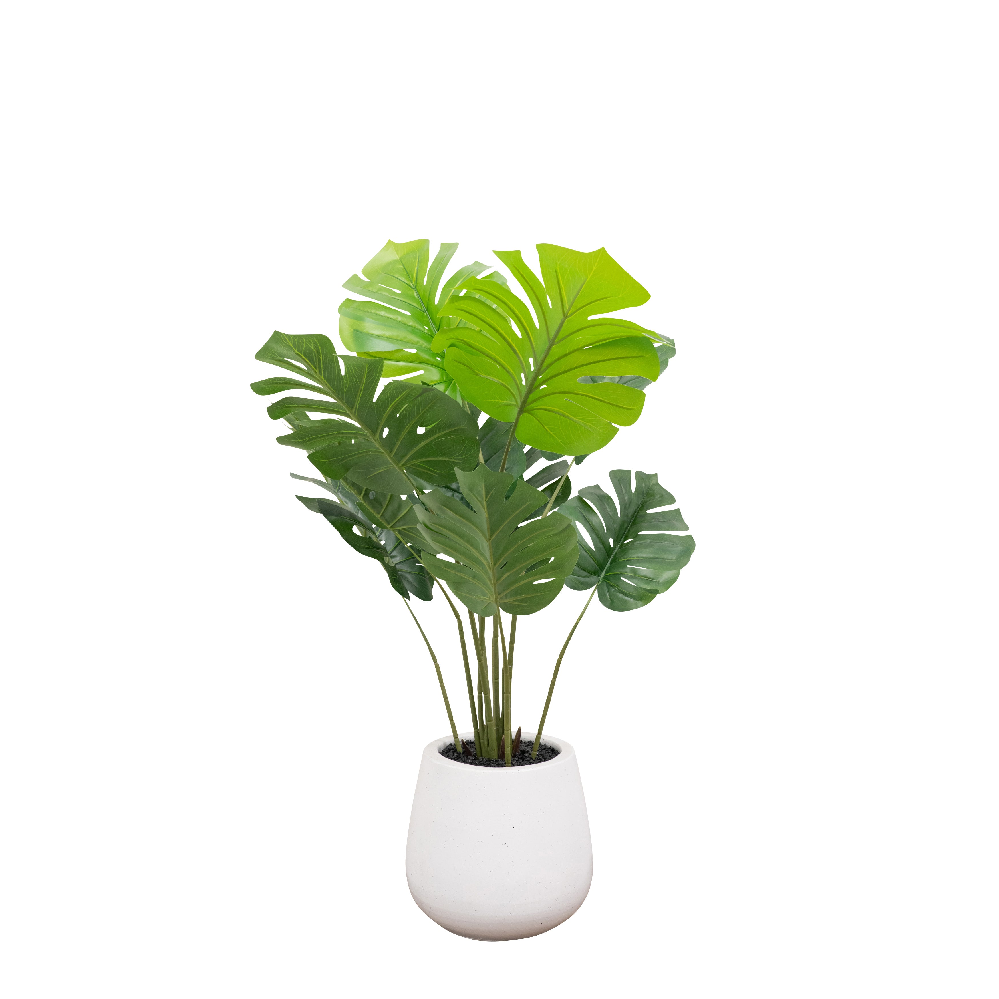 artificial monstera deliciosa plant 4ft Fake Monstera in Cement